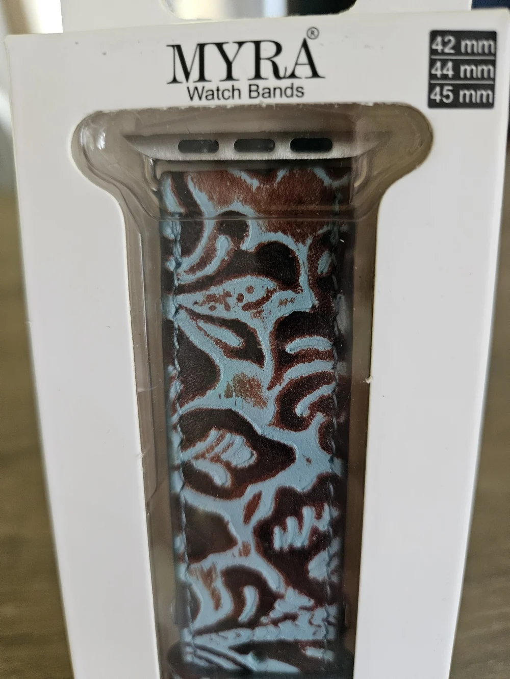 Myra Bag White Genuine Leather Apple Watch Band